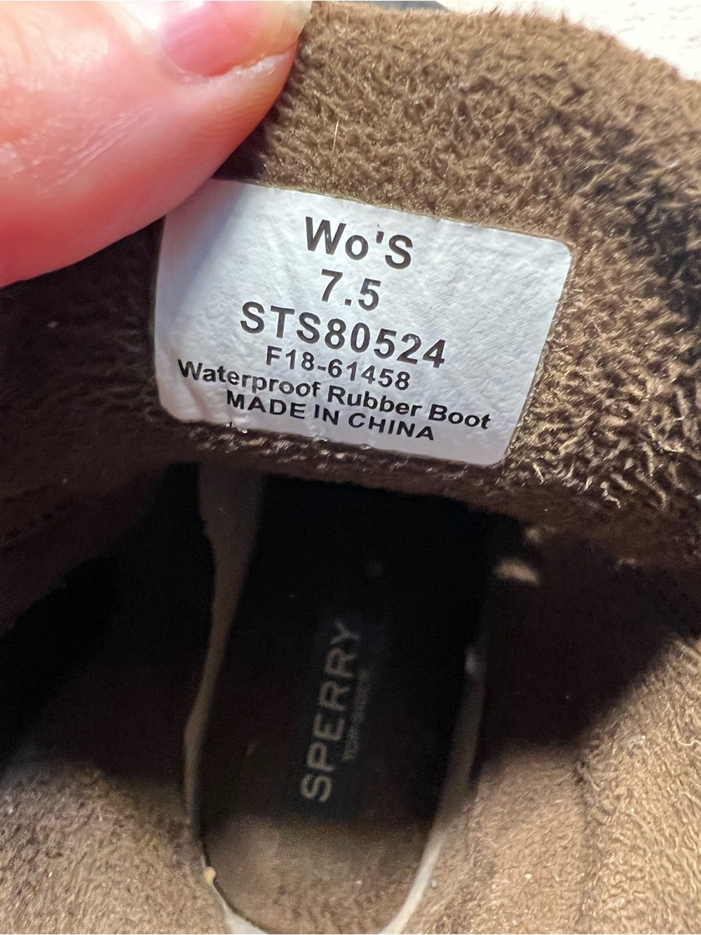 Sperry Womens rain boots size 7.5 - Picture 2 of 6